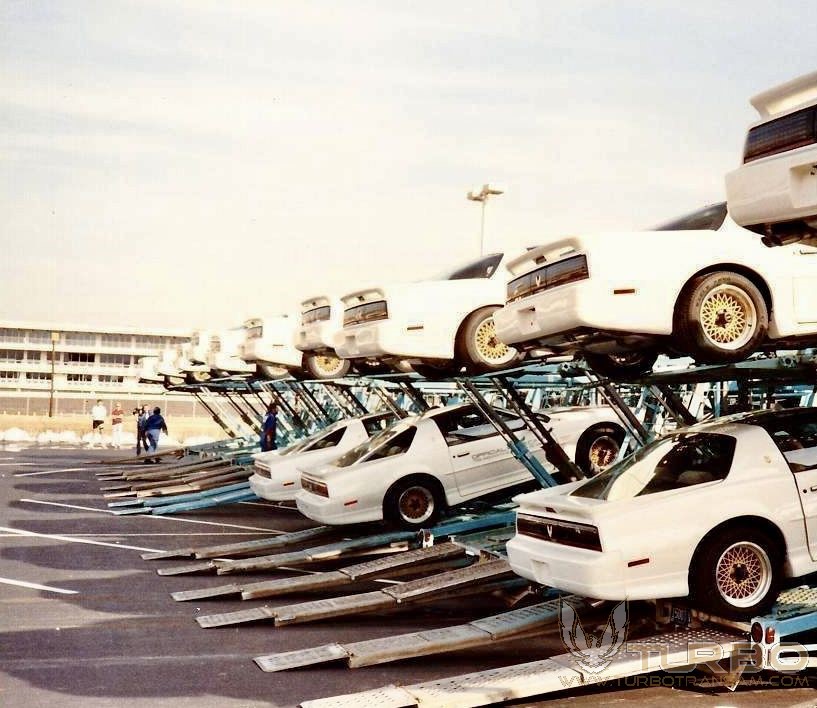 Firebird models on the Van Nuys assembly line